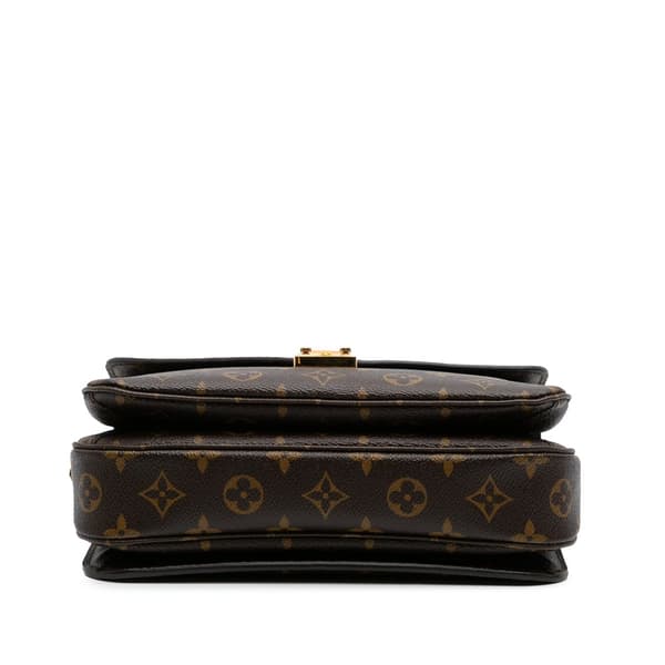 Pre-owned Louis Vuitton Monogram Pochette Metis Brown