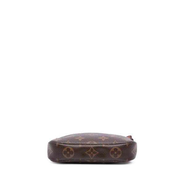 Pre-owned Louis Vuitton Monogram Mini Pochette Accessoires Brown