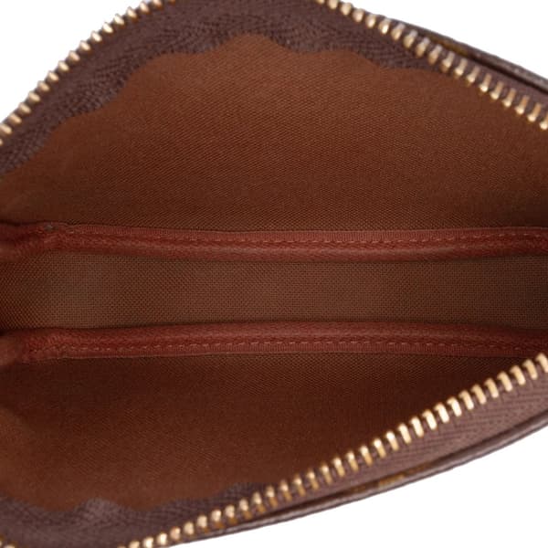 Pre-owned Louis Vuitton Monogram Mini Pochette Accessoires Brown