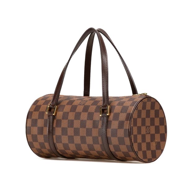 Pre-owned Louis Vuitton Damier Ebene Papillon 26 Brown