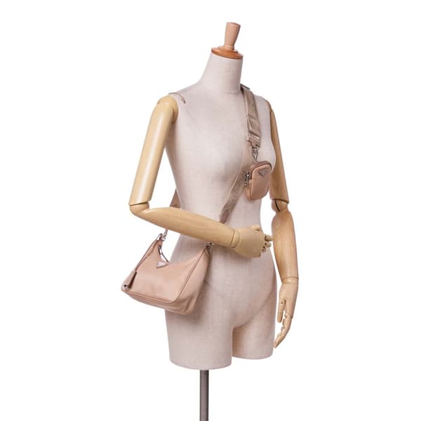 Pre-owned Prada Tessuto Re Edition 2005 Satchel Brown
