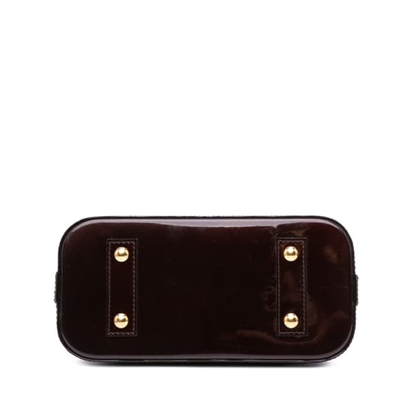 Pre-owned Louis Vuitton Monogram Vernis Alma BB Purple