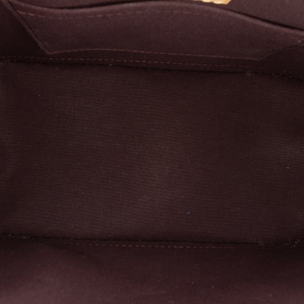 Pre-owned Louis Vuitton Monogram Vernis Alma BB Purple