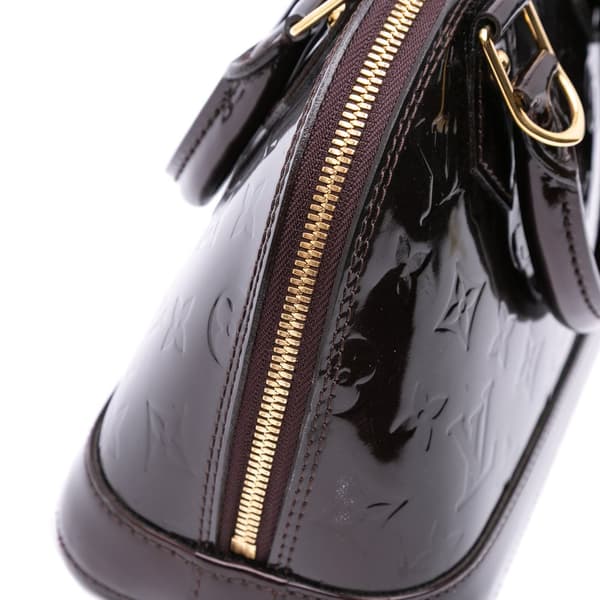 Pre-owned Louis Vuitton Monogram Vernis Alma BB Purple