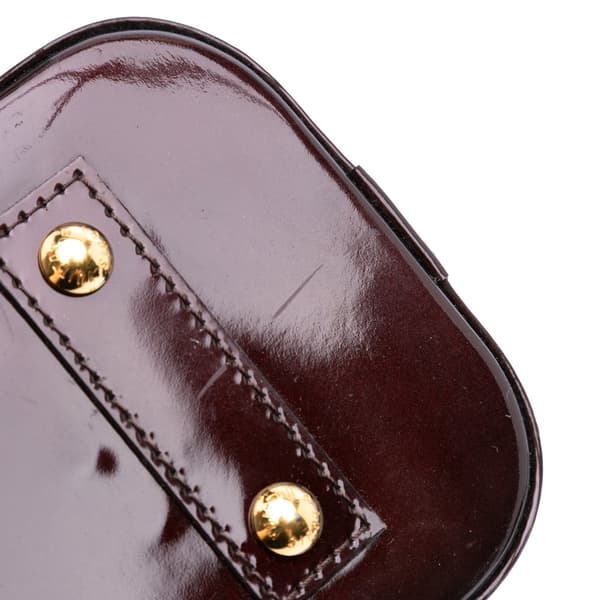 Pre-owned Louis Vuitton Monogram Vernis Alma BB Purple