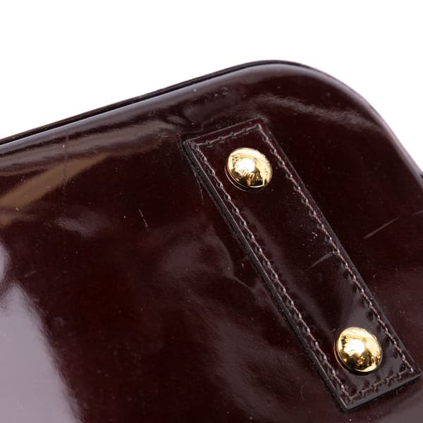 Pre-owned Louis Vuitton Monogram Vernis Alma BB Purple