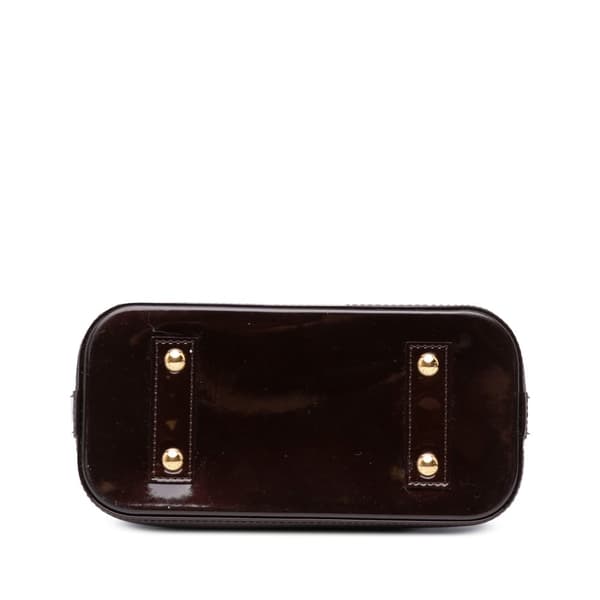 Pre-owned Louis Vuitton Monogram Vernis Alma BB Purple