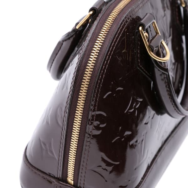 Pre-owned Louis Vuitton Monogram Vernis Alma BB Purple