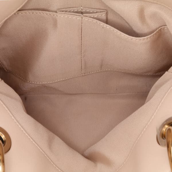 Pre-owned Chanel Large CC Chevron Calfskin Stitched Shopping Tote Brown