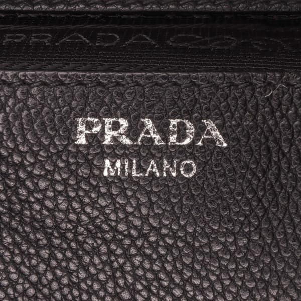 Pre-owned Prada Toro Leather Top Handle Flap Satchel Black