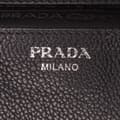 Miniatyrbilde 5 av 10: Pre-owned Prada Toro Leather Top Handle Flap Satchel Black