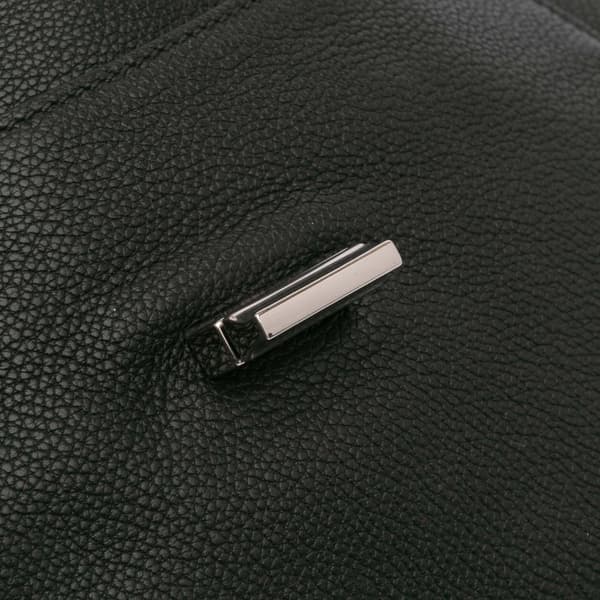 Pre-owned Prada Toro Leather Top Handle Flap Satchel Black