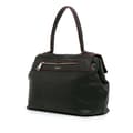 Miniatyrbilde 2 av 10: Pre-owned Prada Toro Leather Top Handle Flap Satchel Black