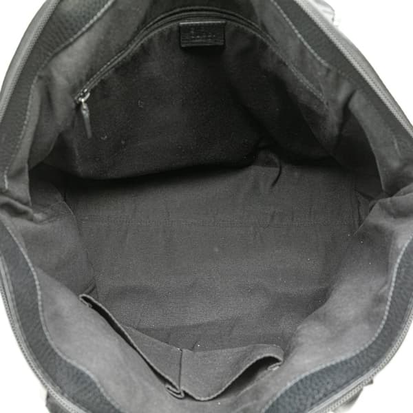 Pre-owned Gucci Large GG Canvas Charm Dome Satchel Black