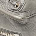 Miniatyrbild 9 av 10: Pre-owned Balenciaga Mini Leather Papier A4 Zip Around Satchel Gray