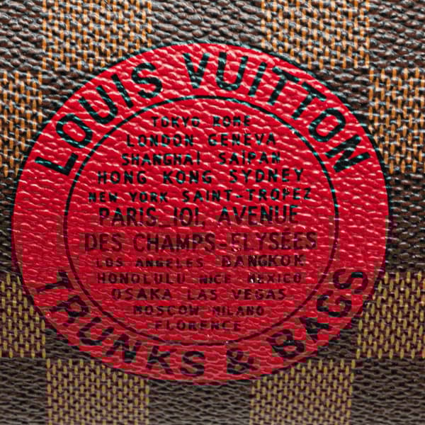 Pre-owned Louis Vuitton Damier Ebene Trunks and Bags Mini Pochette Accessoires Brown