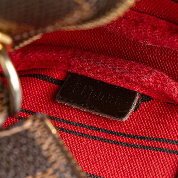 Pre-owned Louis Vuitton Damier Ebene Trunks and Bags Mini Pochette Accessoires Brown
