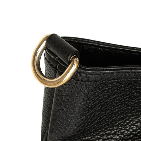 Pre-owned Gucci Tall Leather Bamboo Shopper Tote Black