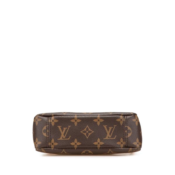 Pre-owned Louis Vuitton Monogram Nano Pallas Brown