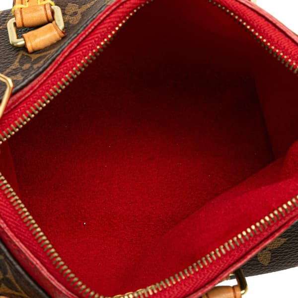 Pre-owned Louis Vuitton Monogram Nano Pallas Brown