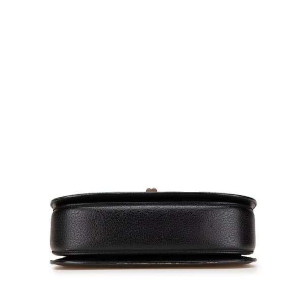 Pre-owned Gucci Calfskin Bamboo Night Black