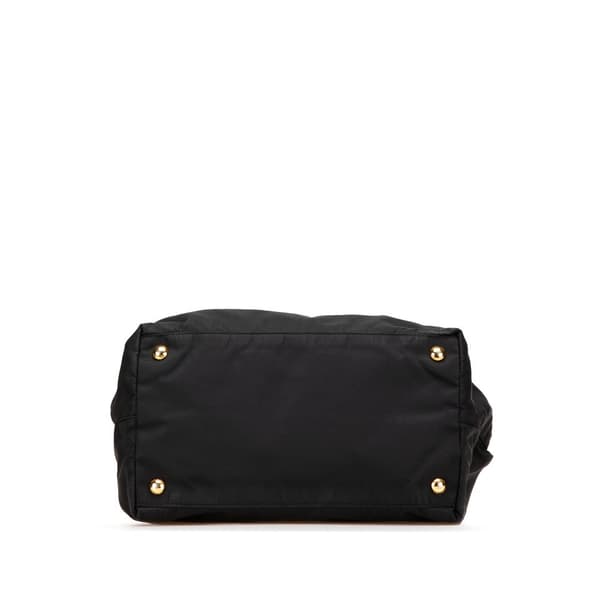 Pre-owned Prada Tessuto Fiocco Bow Handbag Black