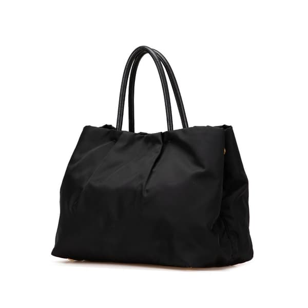 Pre-owned Prada Tessuto Fiocco Bow Handbag Black