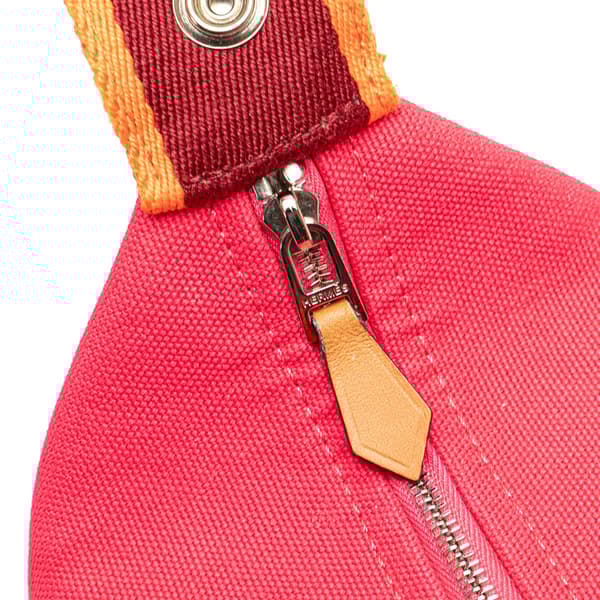 Pre-owned Hermès Small Toile Bride A Brac Pink