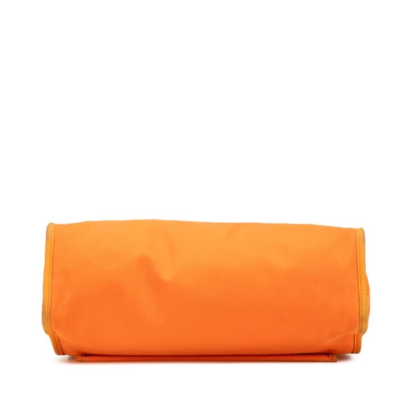 Pre-owned Hermès Toile Herbag Zip 31 Orange