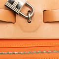 Miniatyrbild 6 av 10: Pre-owned Hermès Toile Herbag Zip 31 Orange