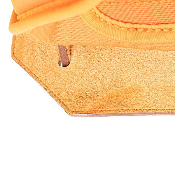 Pre-owned Hermès Toile Herbag Zip 31 Orange