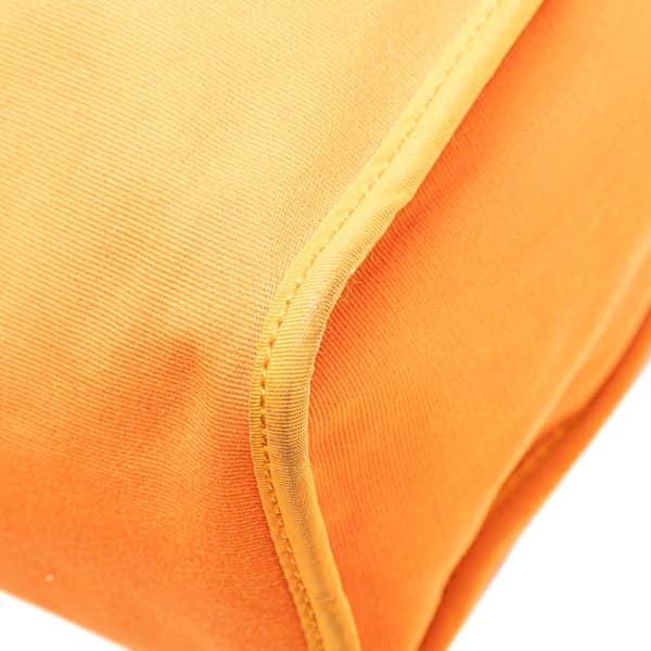 Pre-owned Hermès Toile Herbag Zip 31 Orange