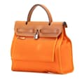 Miniatyrbild 2 av 10: Pre-owned Hermès Toile Herbag Zip 31 Orange