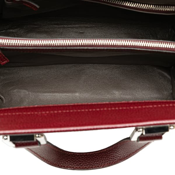 Pre-owned Gucci Small Leather Zumi Satchel Red