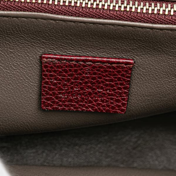 Pre-owned Gucci Small Leather Zumi Satchel Red