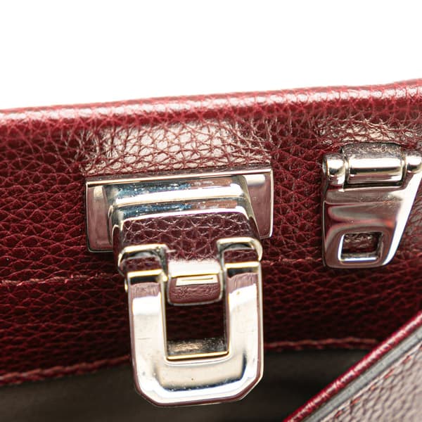 Pre-owned Gucci Small Leather Zumi Satchel Red