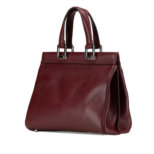 Pre-owned Gucci Small Leather Zumi Satchel Red