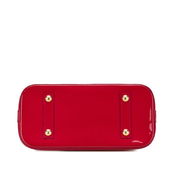 Pre-owned Louis Vuitton Monogram Vernis Alma PM Red