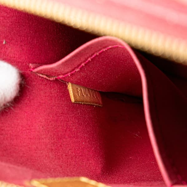 Pre-owned Louis Vuitton Monogram Vernis Alma PM Red