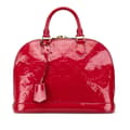 Miniatyrbilde 1 av 9: Pre-owned Louis Vuitton Monogram Vernis Alma PM Red