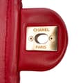 Pikkukuva 6 / 10: Pre-owned Chanel Small Quilted Lambskin Chain Link Flap Red