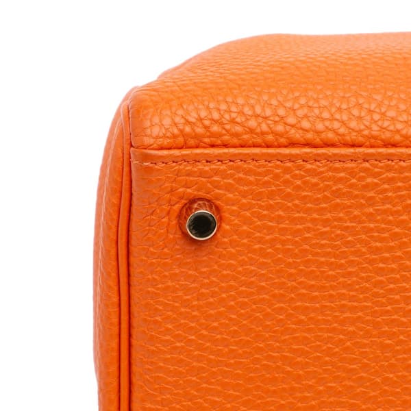 Pre-owned Hermès Togo Kelly II Retourne 32 Orange