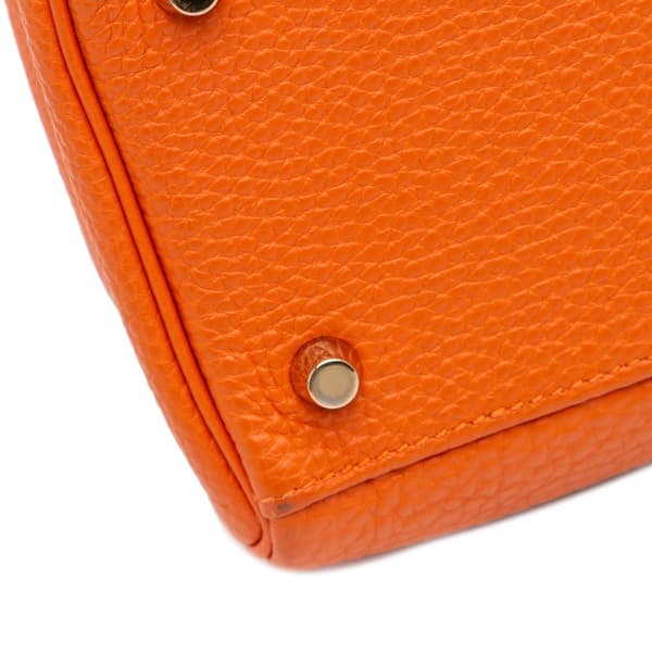 Pre-owned Hermès Togo Kelly II Retourne 32 Orange