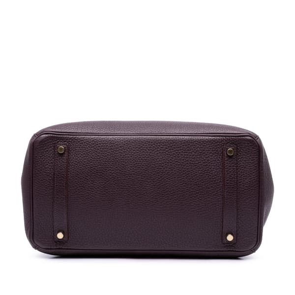 Pre-owned Hermès Togo Birkin Retourne 35 Purple