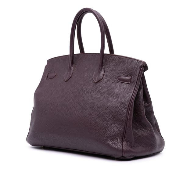 Pre-owned Hermès Togo Birkin Retourne 35 Purple