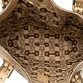 Miniatyrbilde 4 av 10: Pre-owned Gucci Medium Guccissima Web Britt Satchel Brown