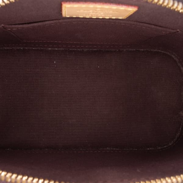 Pre-owned Louis Vuitton Monogram Vernis Alma BB Purple