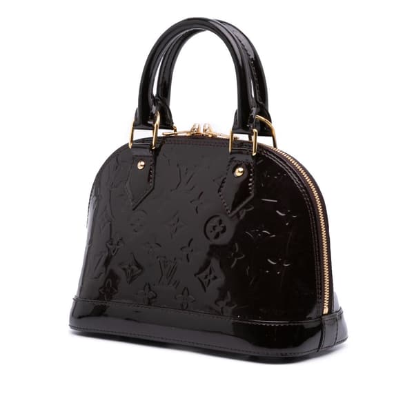 Pre-owned Louis Vuitton Monogram Vernis Alma BB Purple