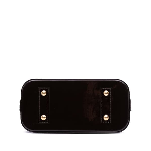 Pre-owned Louis Vuitton Monogram Vernis Alma BB Purple