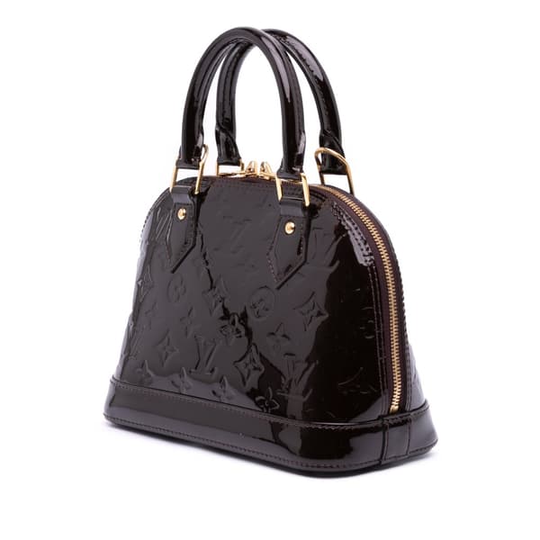 Pre-owned Louis Vuitton Monogram Vernis Alma BB Purple